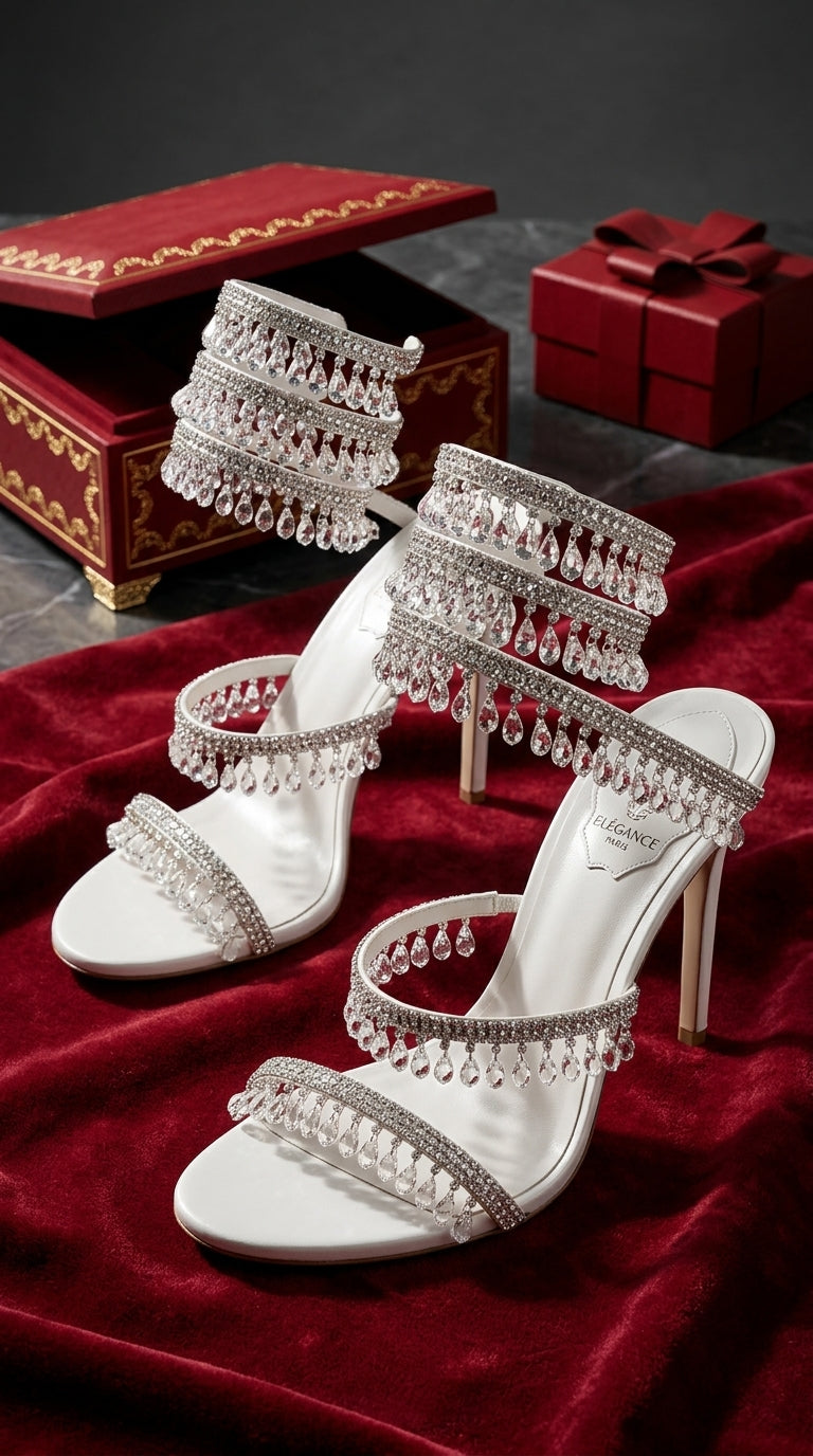 Ivory Glam Sandals
