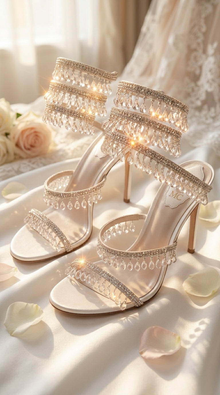 Ivory Glam Sandals