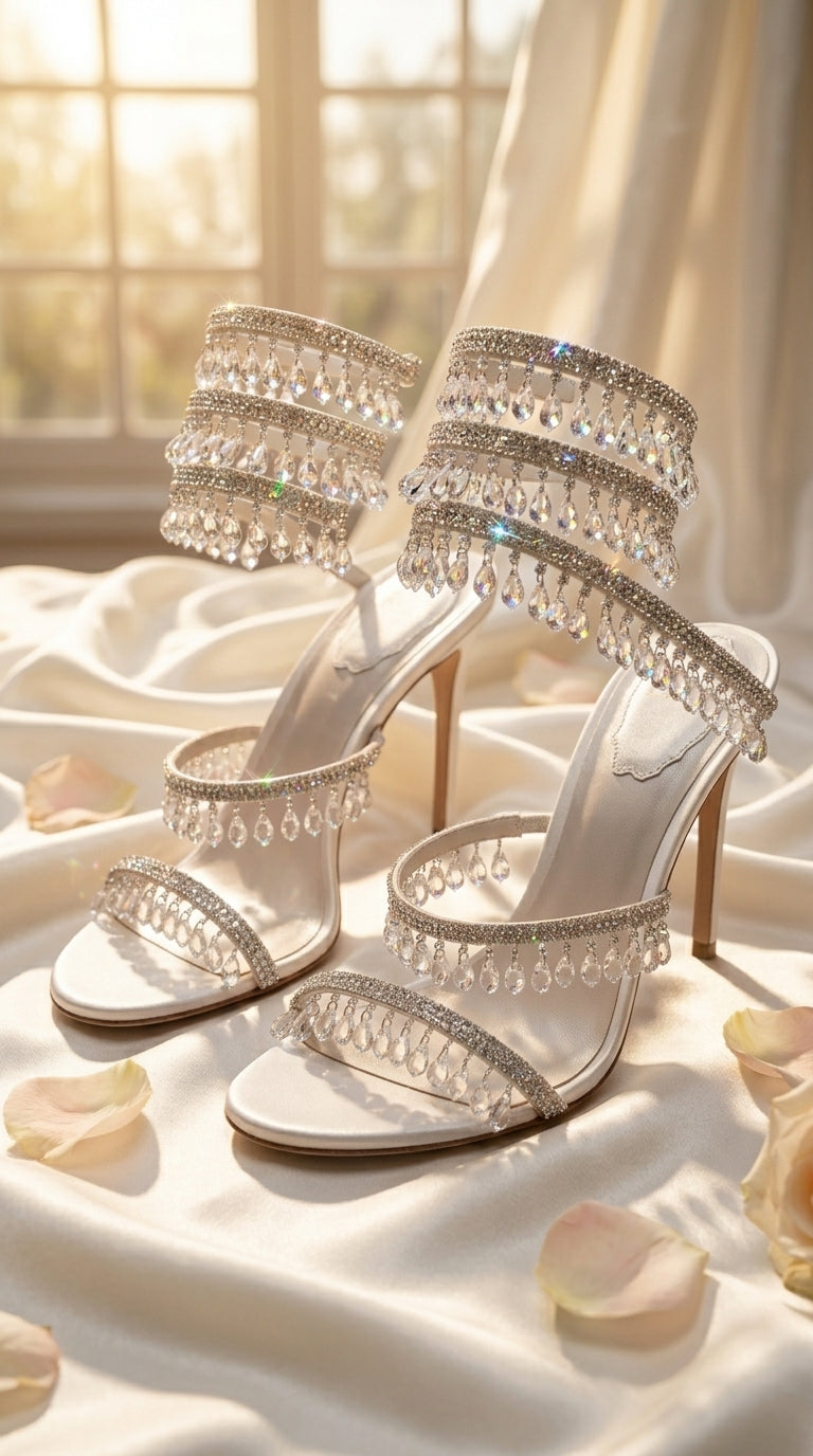 Ivory Glam Sandals