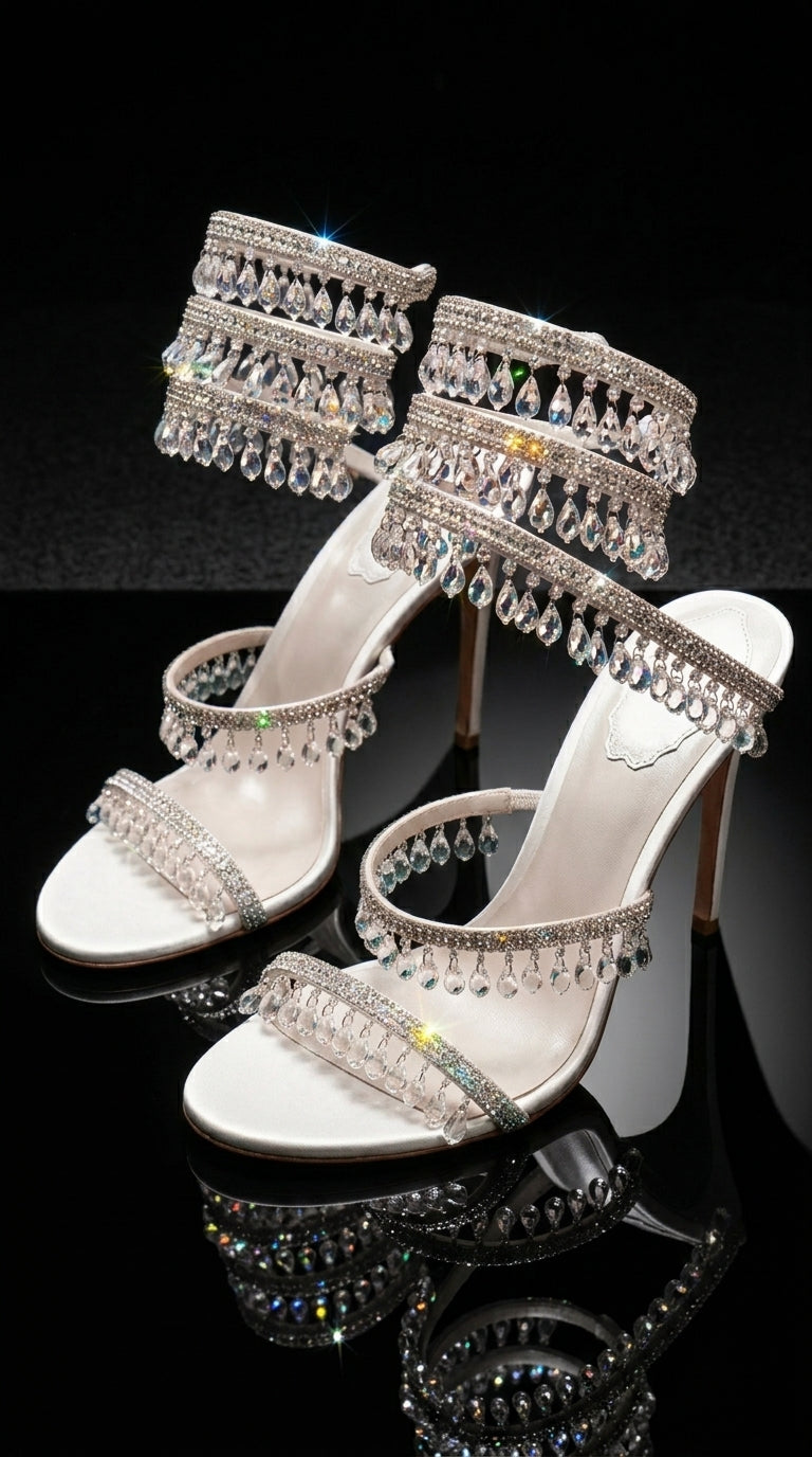 Ivory Glam Sandals