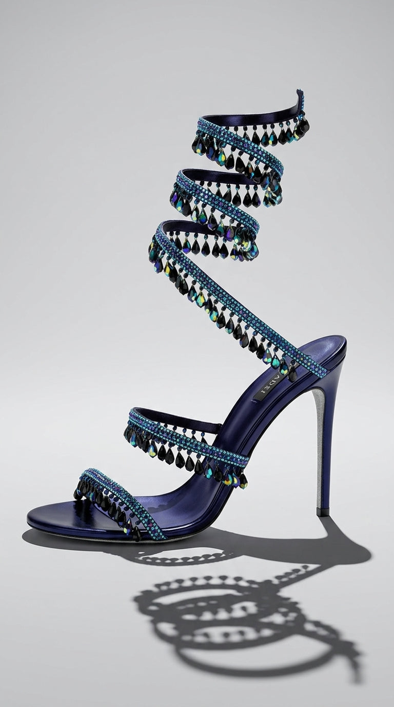Midnight Crystal Heels